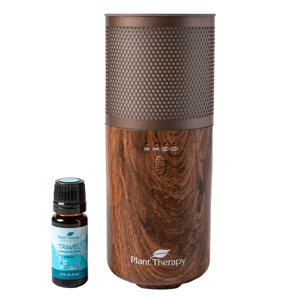 Wood Grain Portable Electric Diffuser with USB Charging