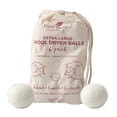thumbnail image 1 of Plant Therapy Wool Dryer Balls 100% New Zealand Wool, Extra Large, Eco-Friendly, 6 Pack, 1 of 6