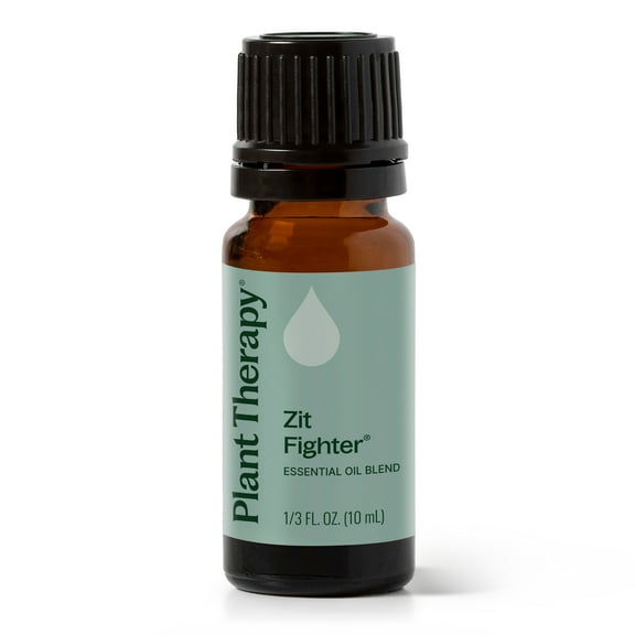 Plant Therapy Zit Fighter Essential Oil Blend 10 mL (1/3 oz) 100% Pure, Undiluted, Natural Aromatherapy
