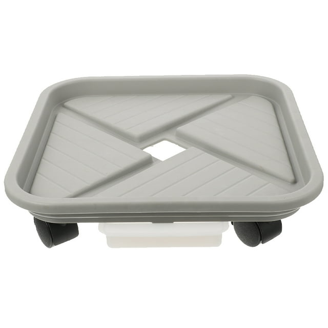 Plant Tray with Builtin Water Container Rolling Planter Trolley with