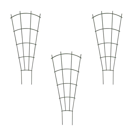 Plant Trellis, Garden Trellis for Climbing Plants, 15.7x9.8 Inch Stackable Small Wire Support for Indoor Outdoor Vining Plants Ivy Roses, 3 Pcs, LLLDMXY