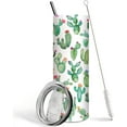 thumbnail image 1 of Plant Tumbler with Lid and Straw Double Wall Vacuum Stainless Steel,What The Succulent Plant,Plant Lover Coffee Travel Mug,Plant Lady Gifts,Succulent Plant Lovers Gifts for Women,Friends, Plant Lady, 1 of 6