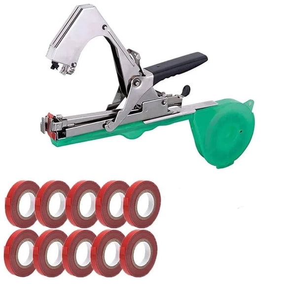 Plant Tying Machine,Garden Plant Tape Gun,Plant Tying Machine with 10 Rolls of Tapes Staples,Highly Efficient Convenient