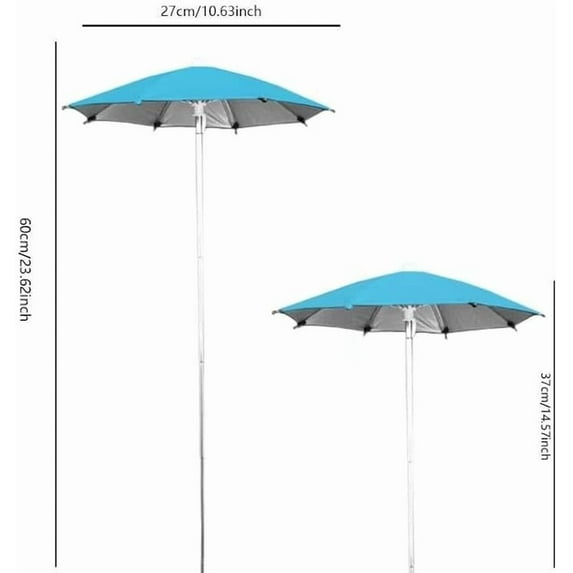 Plant Umbrella Adjustable Plant Umbrella for Garden, Sun Protection Shade Cover with Stainless Steel Frame, UV Resistant Fabric Canopy for Outdoor Plants, Patio and Indoor Use Garden Umbrella