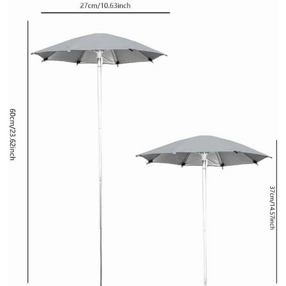 Plant Umbrella Adjustable Plant Umbrella for Garden, Sun Protection Shade Cover with Stainless Steel Frame, UV Resistant Fabric Canopy for Outdoor Plants, Patio and Indoor Use Garden Umbrella