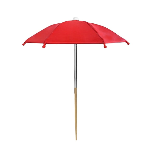 Plant Umbrella Adjustable Sun Shield Portable Garden Shade Stake For Outdoor Garden Potted Plant Protection(Red-35X27Cm)