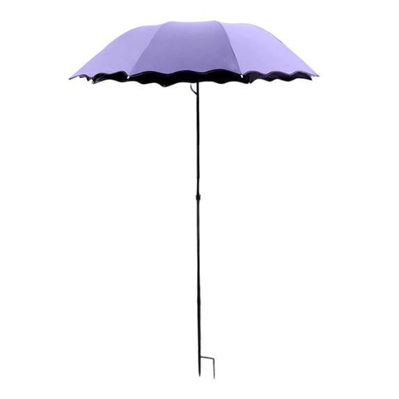 Umbrella Garden Shade Parasol for Potted Flowers 49.2x39.4 Inch Sun Protection Canopy for Yard Patio Deck Outdoor Shelter Cover Durable Frame Easy Setup
