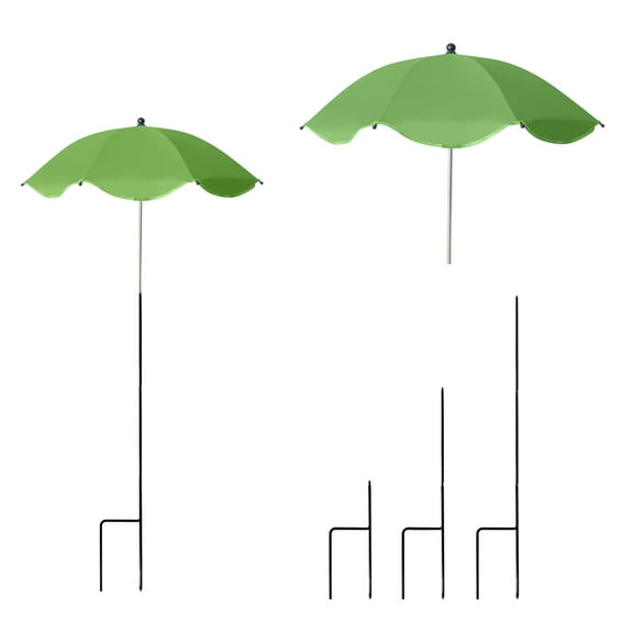 Plant Umbrellas For Outdoor Plants, Garden Umbrella Shade For Potted Plants And Garden Beds, Provide Shade To ‌Defend Plants From Blazing Sun Green
