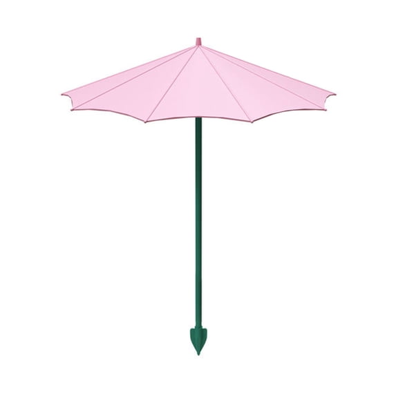 Plant Umbrellas for Outdoor Plants, 10.5 in Height Plastic Plant Sun Umbrella, Garden Umbrella for Plants, Plant Umbrella Shade for Potted Plants, Courtyard Gardening Accessory,Pink