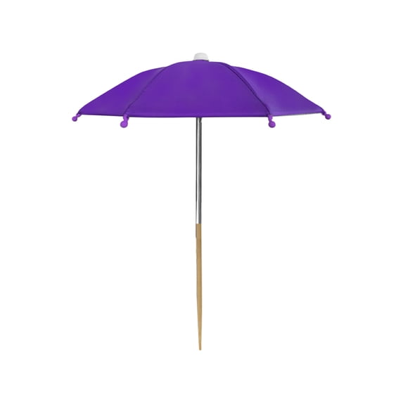 Plant Umbrellas for Outdoor Plants 9.8x1.6x1.2 Inch,Small Sun Shade for Potted Plants, Flower Beds, Balcony Purple