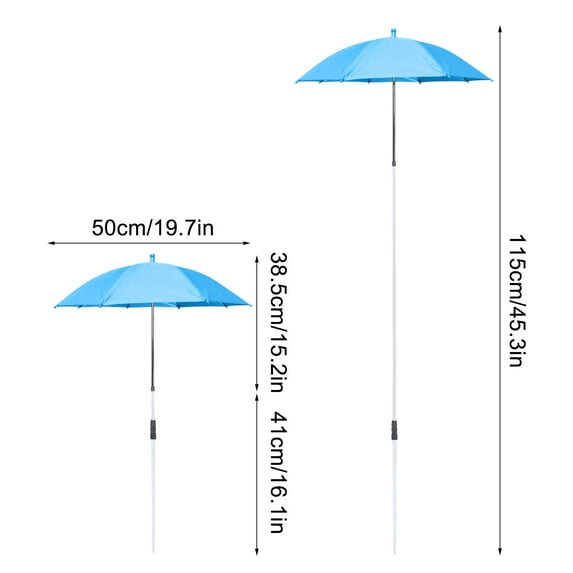 Plant Umbrellas for Outdoor Plants, Garden Umbrella Shade for Potted Plants and Garden Beds, Provide Shade To Defend Plants From Blazing Sun, Blue