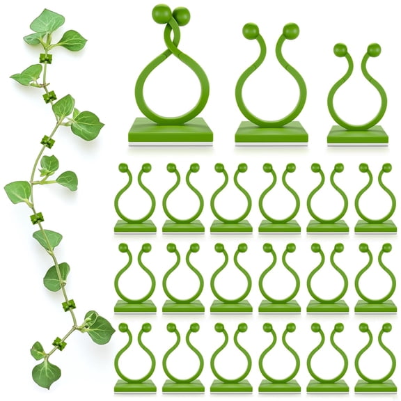 Plant Wall Clips for Climbing Plants 110 Pcs - Pothos Plant Climber Support, Large, Medium, Small Sizes Wall Clips for Support, Strong Self-Adhesive, For Indoor Plants, Cable Management&Plant Holder