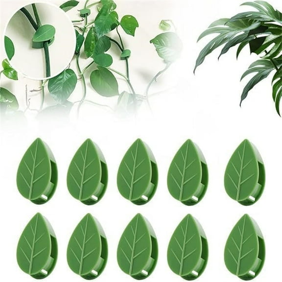 Plant Wall Clips, Plant Climbing Wall Fixture Clips with Acrylic Adhesive Stickers, 2025 New Mini Leaf Clips Plant Support Clips, Self-Adhesive Invisible Wall Vines Fixing Clips Hook Plant (20 PCS)