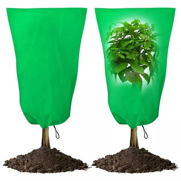 Plant Warm Cover Garden Frost Protection Shield Reusable Winter Cold Proof Cover with Drawstring for Outdoor Plants Trees Shrubs