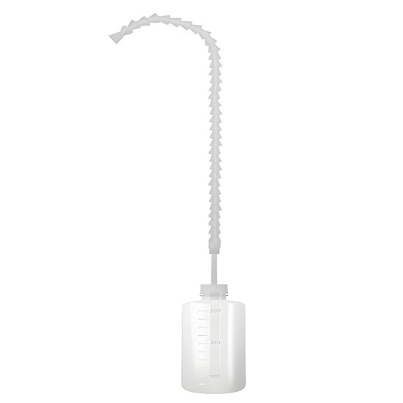 Root Care Watering Bottle with Curved Spout, Lightweight Body, Squeeze Pour for Indoor Greenery and Balcony Pots