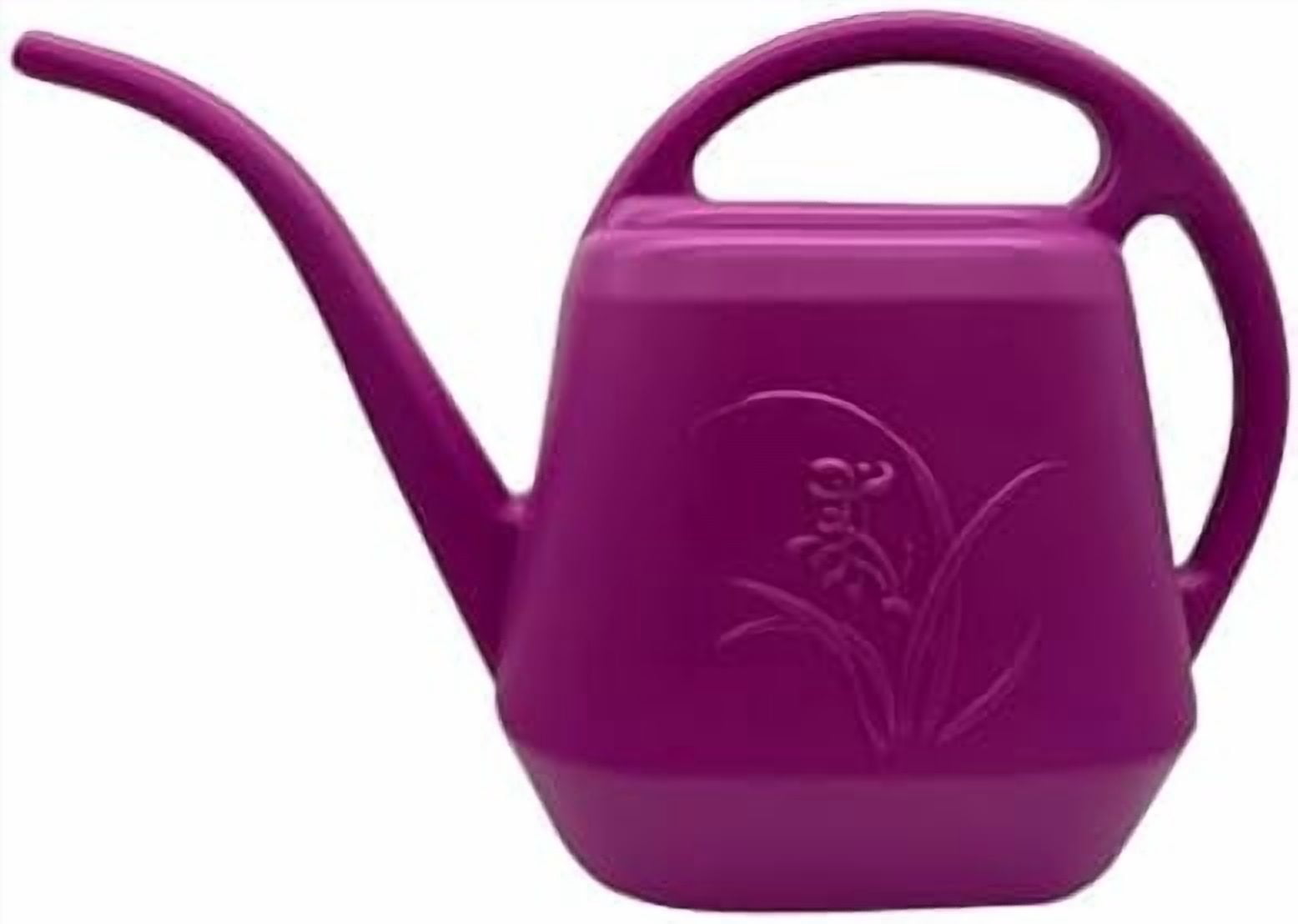Plant Watering Can - 1 Gallon - Rose Red - with Long Spout for Indoor and Outdoor Plant Garden