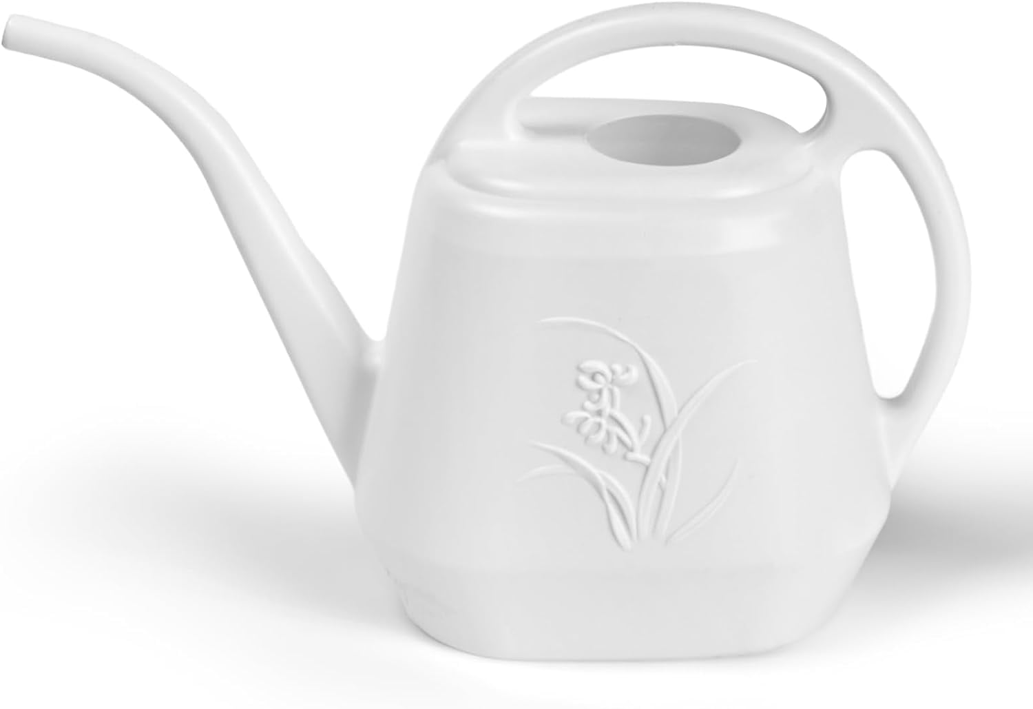 Plant Watering Can - for Indoor and Outdoor Home Garden Plants with Long Spout White 1/2 Gallon