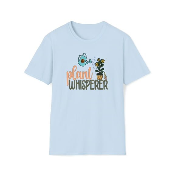 Plant Whisperer, Gildan Unisex Softstyle T-Shirt, Garden Graphic Tee, S-3XL
