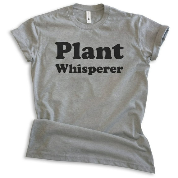 Plant Whisperer Shirt, Unisex Women's Men's Shirt, Plant Shirt, Gardening Shirt, Garden Shirt, Dark Heather Gray, 4X-Large