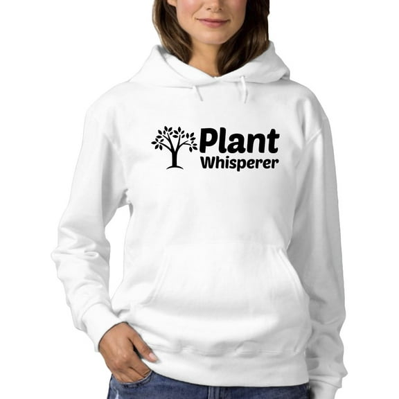 Plant Whisperer Slogan Hoodie Women -GoatDeals Designs, Female x-Large