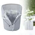 thumbnail image 1 of Plant Winter Protection Pot with Drawstring and Zipper,17.7" x19.7"Plant Pot Covers,Flower Pot Protection Bag,Plant Covers Freeze Protection for Outdoor Winter Garden Fruit Trees Potted Shrubs Grey, 1 of 9