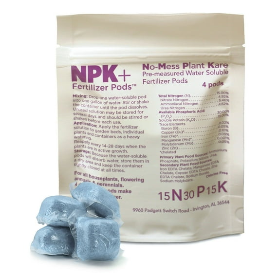 Plant With Purpose NPK+ Fertilizer Pods All Purpose 2.3 oz. (4-Pack)