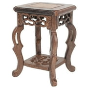 Plant Wooden Stand, Home Decor Wooden Stool Plant Stand Antique Vase Aquarium Table Chinese Flower Pot Display Rack