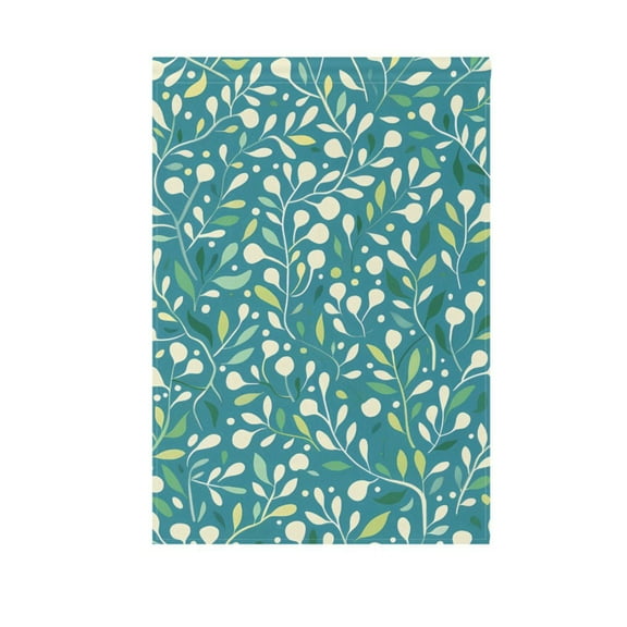 Plant and Leaves Garden Flag 12X18 Double Sided Yard Flags for Outside Outdoor All Seasonal Decoration