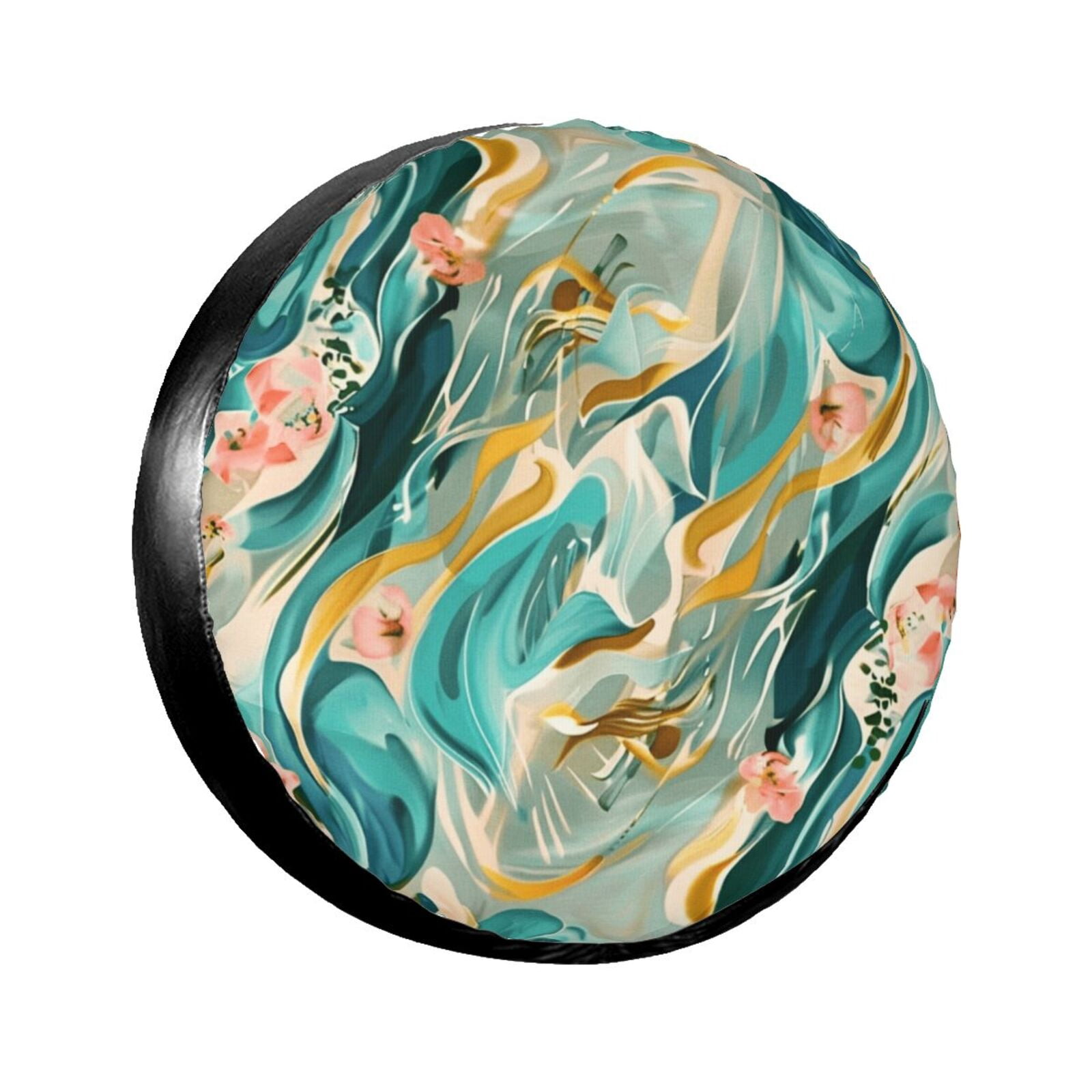 Plant painting ing closeup Spare tire cover wheel protector, weather