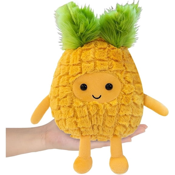 Plant pineapple Stuffed Animals Plush Toys - Super Soft & Washable Adorable Kids Character Animal Pillows for Room Decor, Gifts (Yellow-pineapple,15 inch)