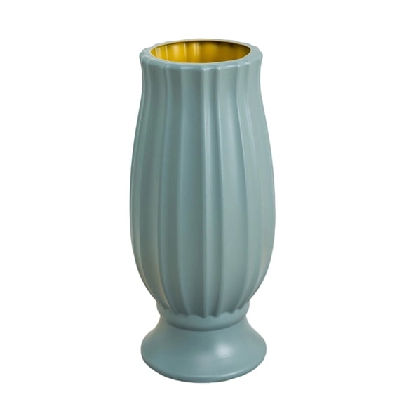 Plant pots Roman Style Plastic Decorative Vase Shatterproof Classical Column Flower Pot with Hemp Rope Unbreakable Origami Vase for Living Room Mantel Home Decor for Indoor Outdoor