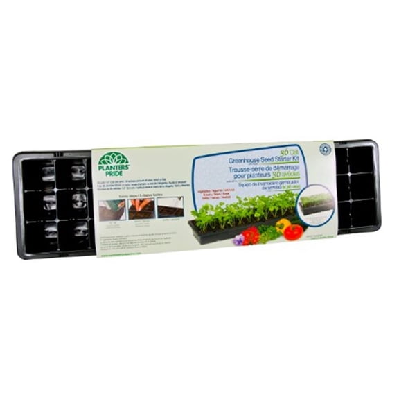 Planters' Pride Greenhouse Seed Starter Kit Plastic Dome - 36 Cell, Multicolor
