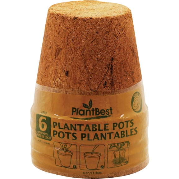 PlantBest Coconut Coir Plantable Pot - Pack of 8