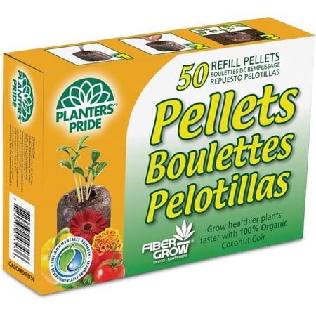 PlantBest Fiber Grow Coir Pellet Refill - Jumbo Coconut Coir - 50 Pack