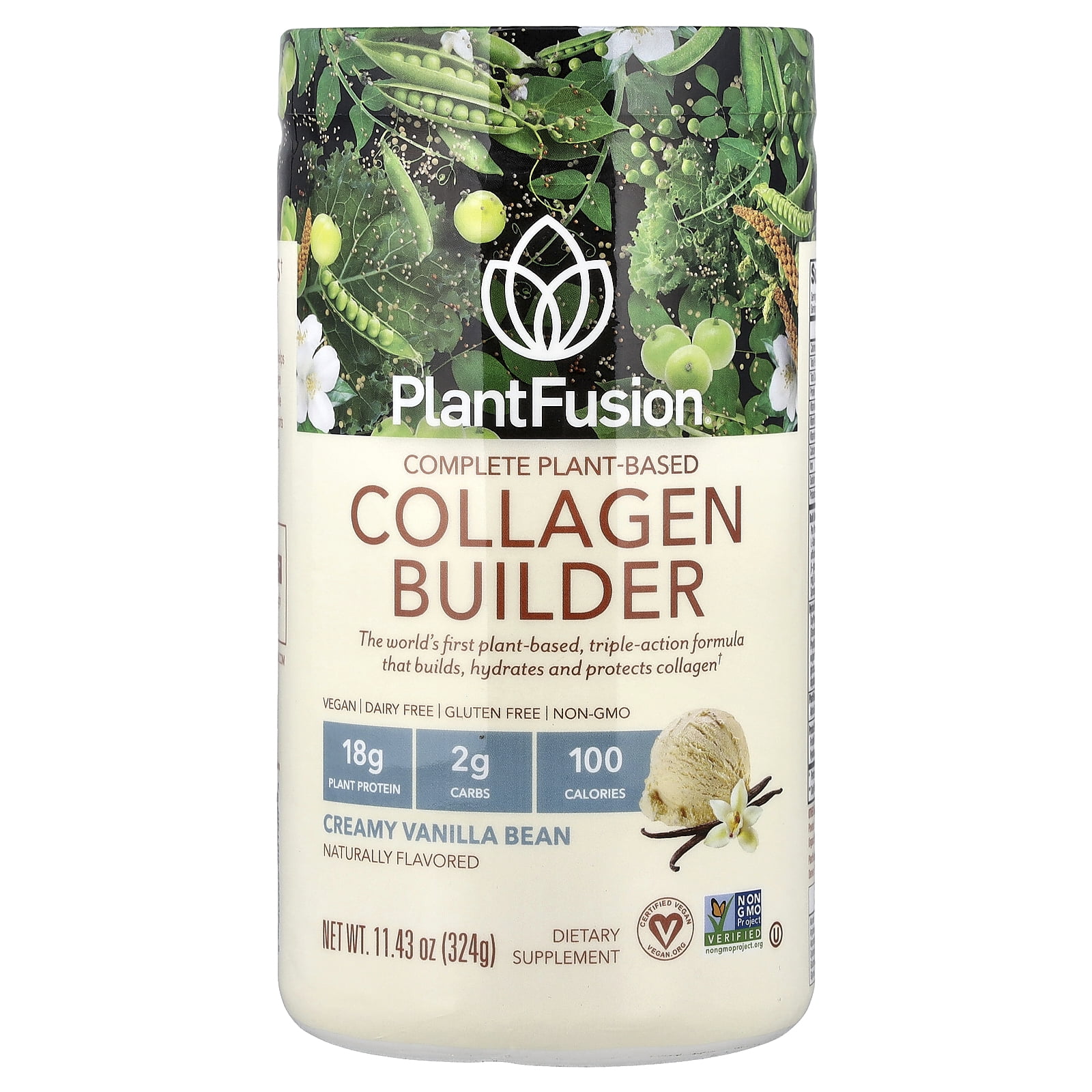 PlantFusion Complete Plant-Based Collagen Builder, Creamy Vanilla