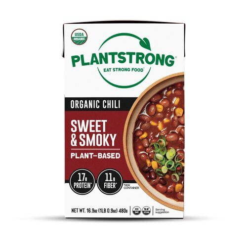 PlantStrong Sweet & Smoky Chili, Organic Vegan Chili, 16.9 oz