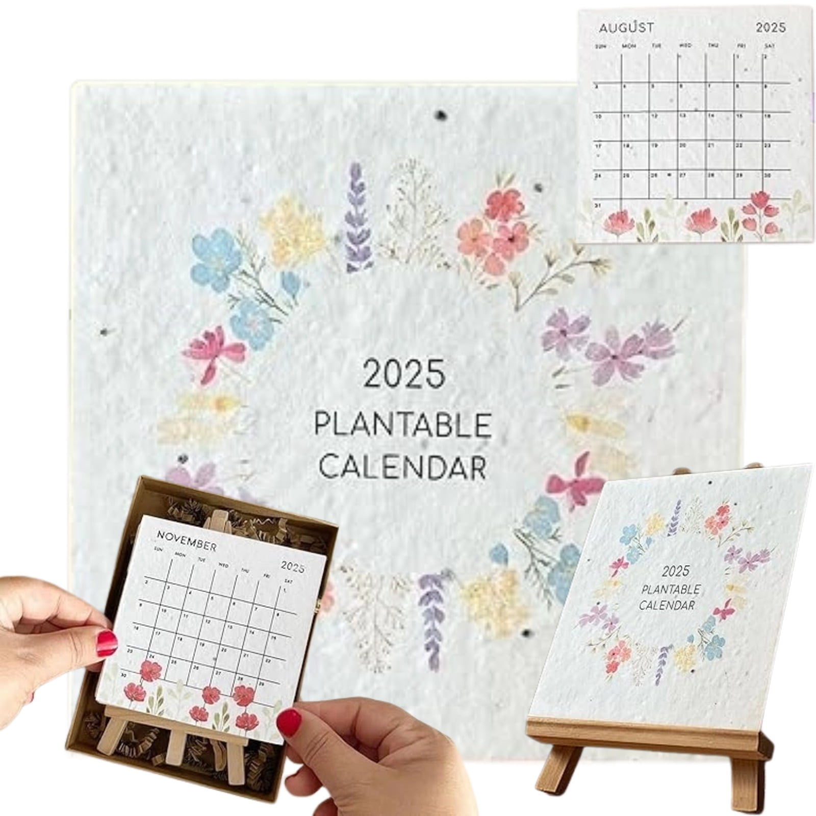 Plantable Seed Calendar 2025 Desk Calendars Lush Farm Seed Calendar