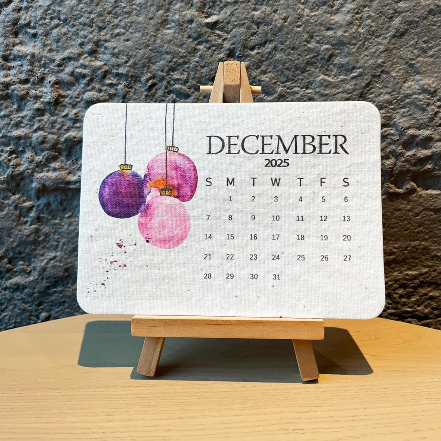 Plantable Seed Calendar 2025, EcoFriendly Greenery Planner from