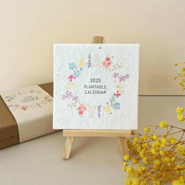 Plantable Seed Calendar 2025, From January 2025 to December 2025