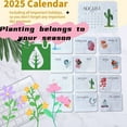 Plantable Seed Calendar 2025 From January to December, EcoFriendly
