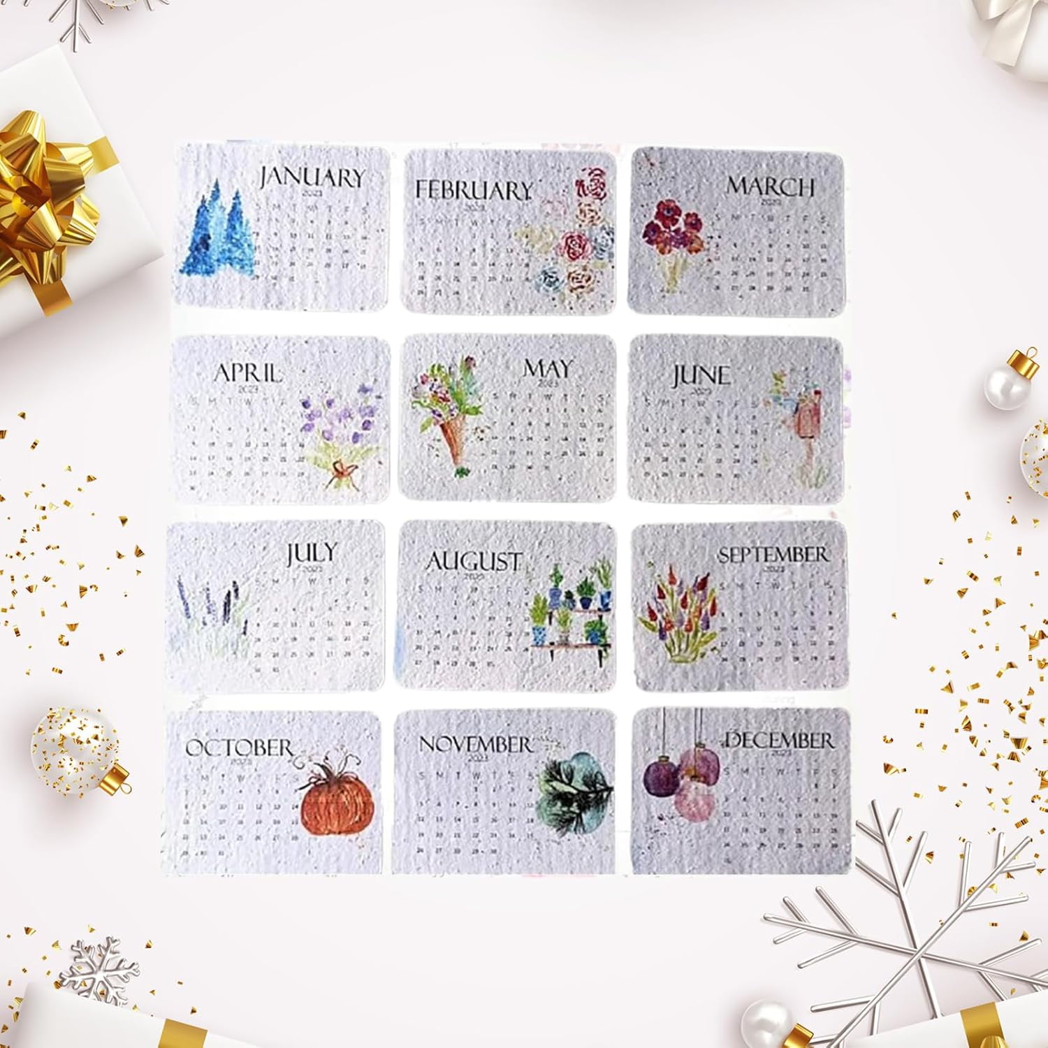 Plantable Seed Calendar 2025, Seed Calendar 2025 January to December