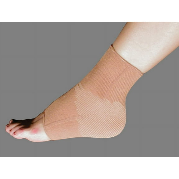 Plantar Facsiitis Sleeve For Heel Foot Arch and Ankle (X-Large Beige)
