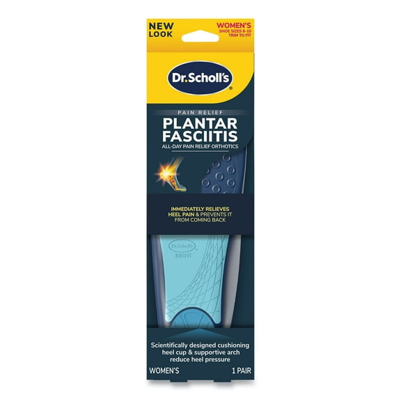 Plantar Fasciitis All-Day Pain Relief Orthotics for Women, Women's Size 6 to 10, Blue | Bundle of 10 Pairs