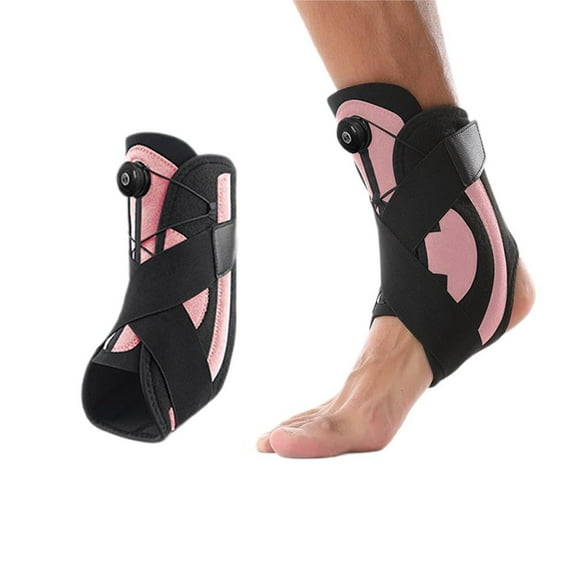 Plantar Fasciitis Ankle Brace - Adjustable Compression Support for Achilles Tendonitis, Foot Sprains & Heel Pain Relief - Breathable Medical Wrap for Men & Women(pink)