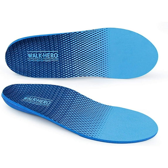 Plantar Fasciitis Feet Insoles Arch, New Blue, Size 10-10.5 Women/8-8.5 Men