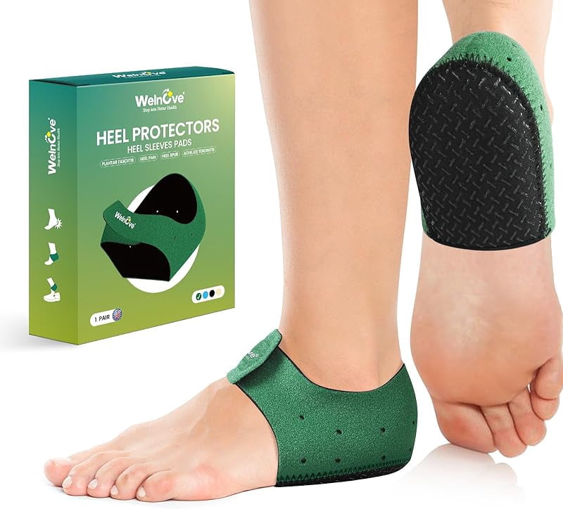 Plantar Fasciitis Gel Heel Protectors - Bukihoe Heel Cups for Woen