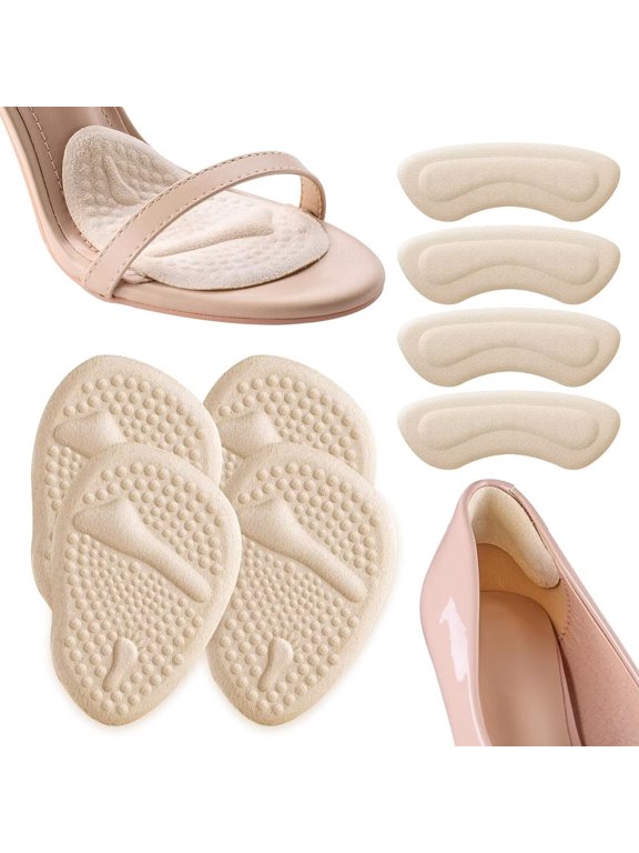 Plantar Fasciitis Heel Cups for Heel Pain 【Updated Version】 Heel Protectors, Sleeves Pads, Heel Support for Heel Pain, Heel Spur, Cracked Heels for Women and Men (Black, M 8.5-12 / W 10-13)