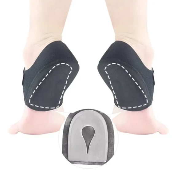 Plantar Fasciitis Heel Spur Foot Support With U-Shaped Silicone Gel Heel Cups for Heel Pain Relief Insoles for Man Woman Walking