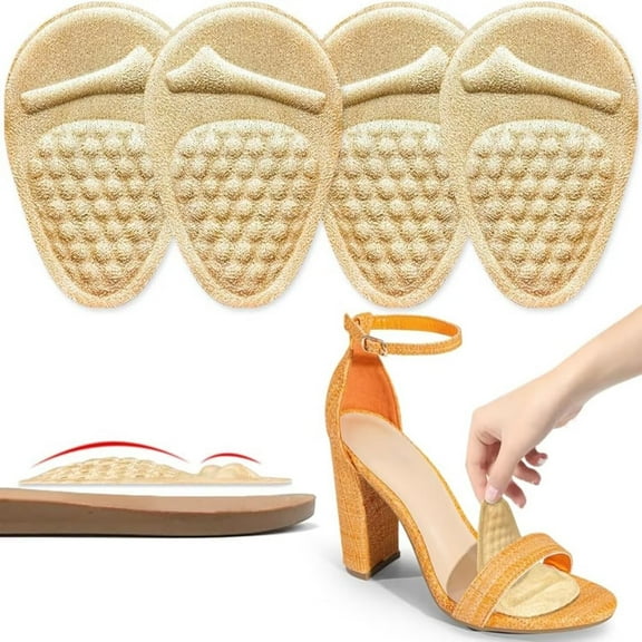 Plantar Fasciitis Inserts for Heel Pain - (FSA/HSA Eligible) Shock-absorbing Gel Heel Cushion Cups with Arch Support for Heel Spurs Flat Feet - Heel Support Inserts for Women 6.5-10 Men 5-8 D72