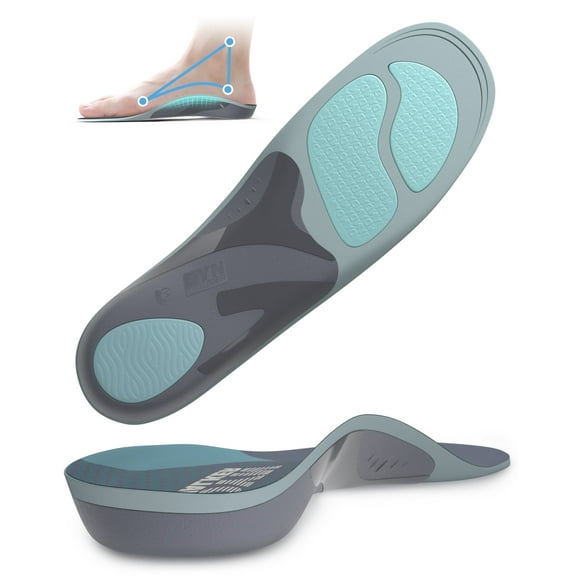Plantar Fasciitis Insoles, DynWalker Shoe Insoles for Men, Provides Better Arch Fit, Reduces Pressure on Bunions, M
